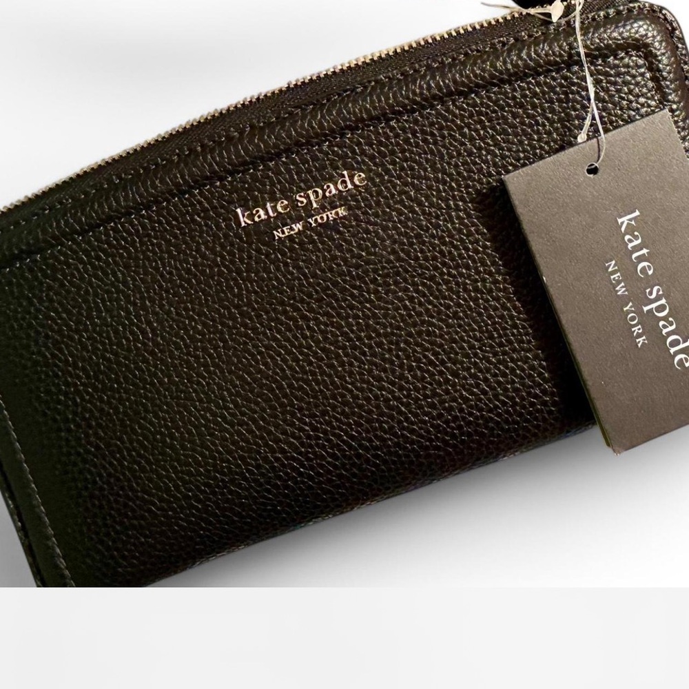 Kate Spade Knott Black Leather Wallet Wristlet